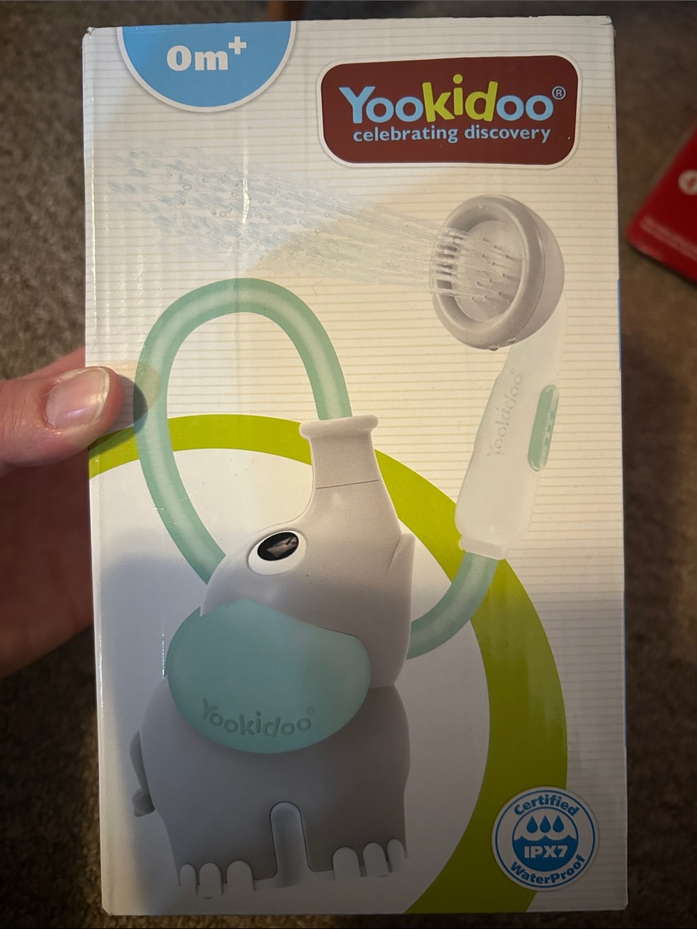 Mint Elephant Kids Bath Sprayer – Gentle Shower Toy